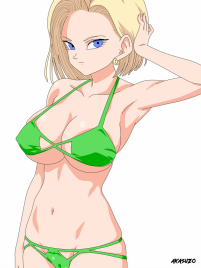 dragon ball 18 green bikini